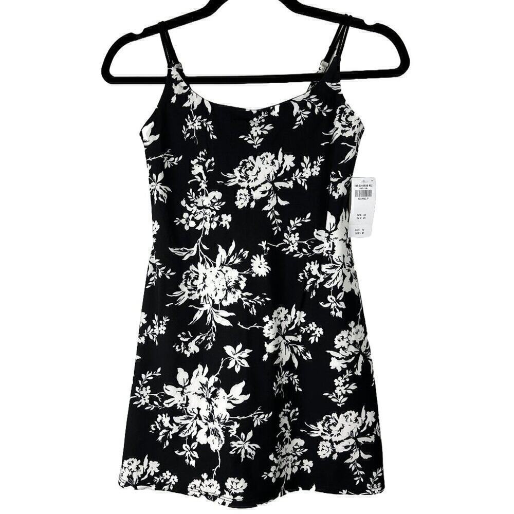 Abercrombie & Fitch Black Floral Mini Dress